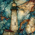the Cape Henlopen Lighthouse — ceramic art tile