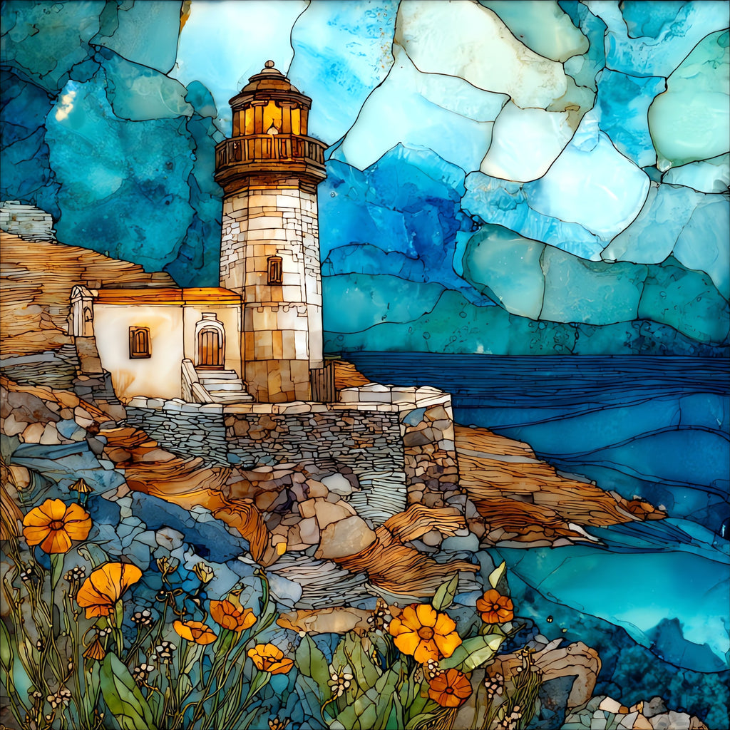Andros Chora — ceramic art tile