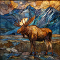 Moose — ceramic art tile