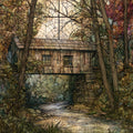 the Sim Smith Covered Bridge in — ceramic art tile