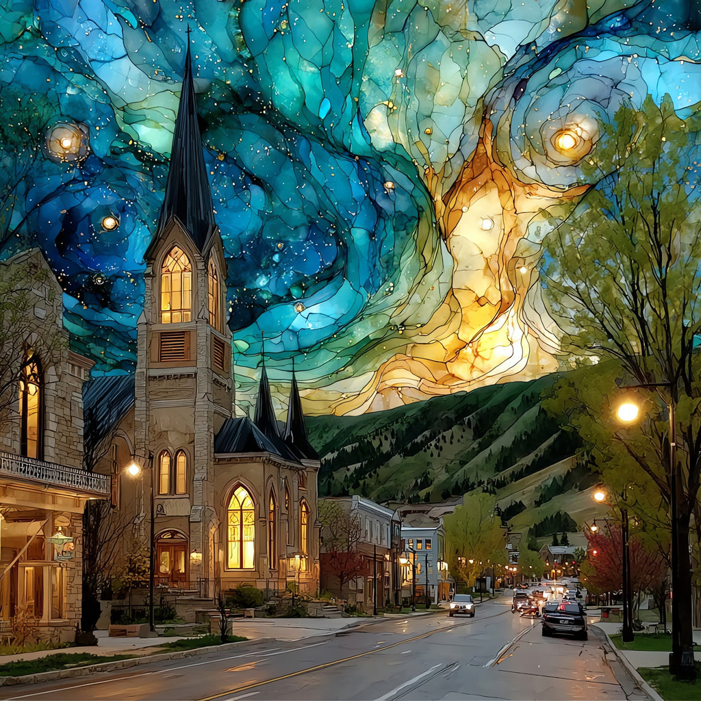 Springdale gateway town — ceramic art tile