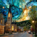 Springdale gateway town — ceramic art tile