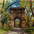 The Bushnell Park Soldiers and Sailors Arch Ceramic Wall — ceramic art tile