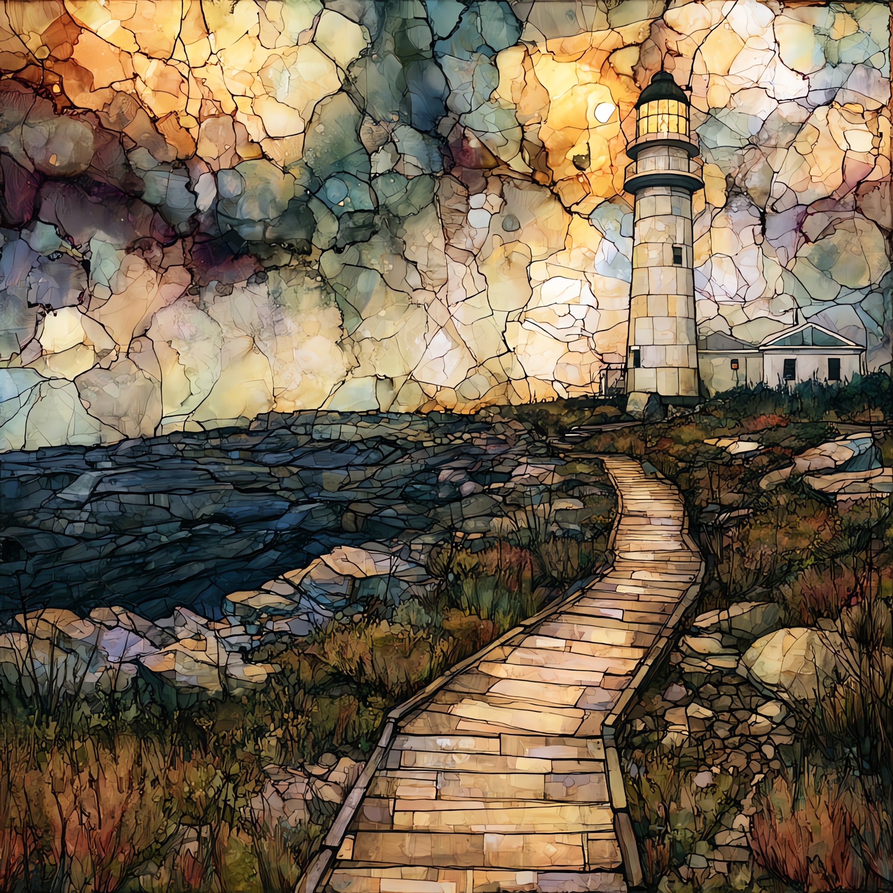 the tall white cast-iron — ceramic art tile
