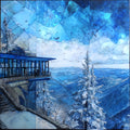 Jay Peak tram station — ceramic art tile