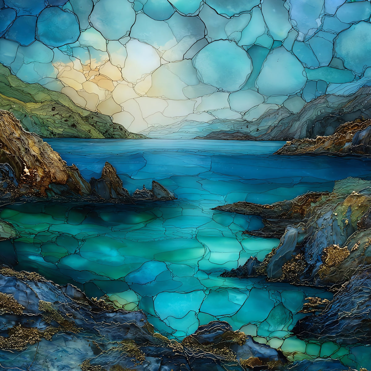 Alonissos Marine Park — ceramic art tile