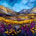 Anza-Borrego Superbloom — ceramic art tile