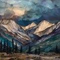 the Jarbidge Wilderness peaks — ceramic art tile