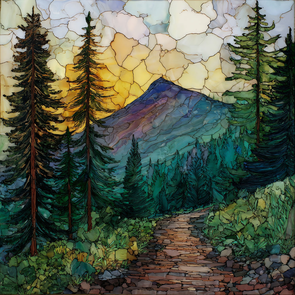 Mount Rogers summit — ceramic art tile