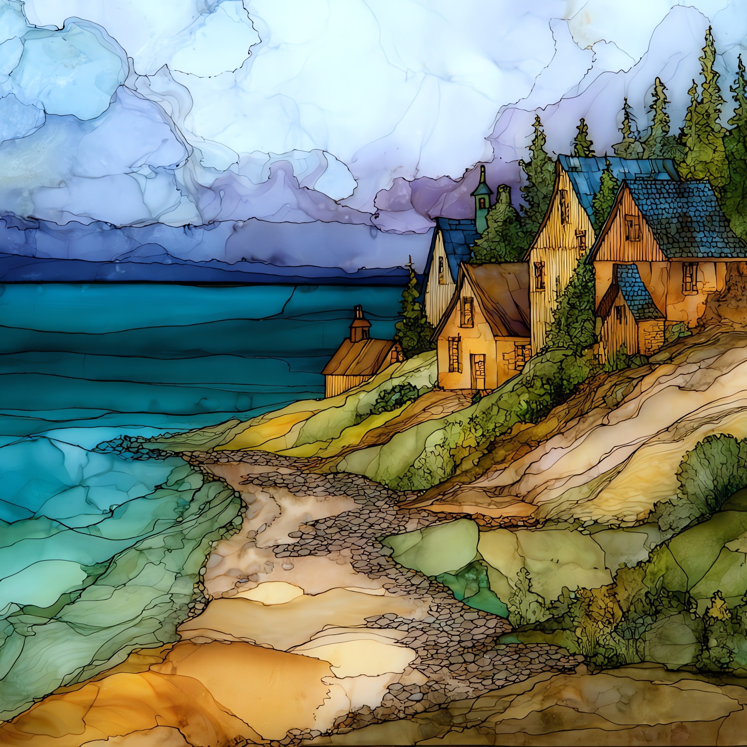 the historic Glen Haven — ceramic art tile