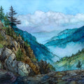 Cliff Top on Mount Le Conte — ceramic art tile