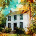 the Elvis Presley Birthplace — ceramic art tile