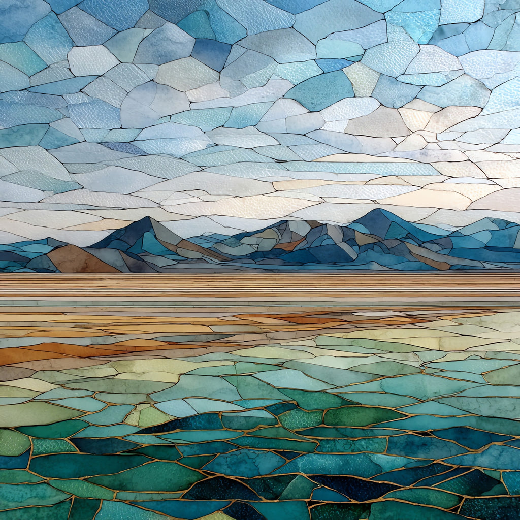 the Black Rock Playa — ceramic art tile