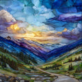 Independence Pass from Aspen Sawatch Range — ceramic art tile