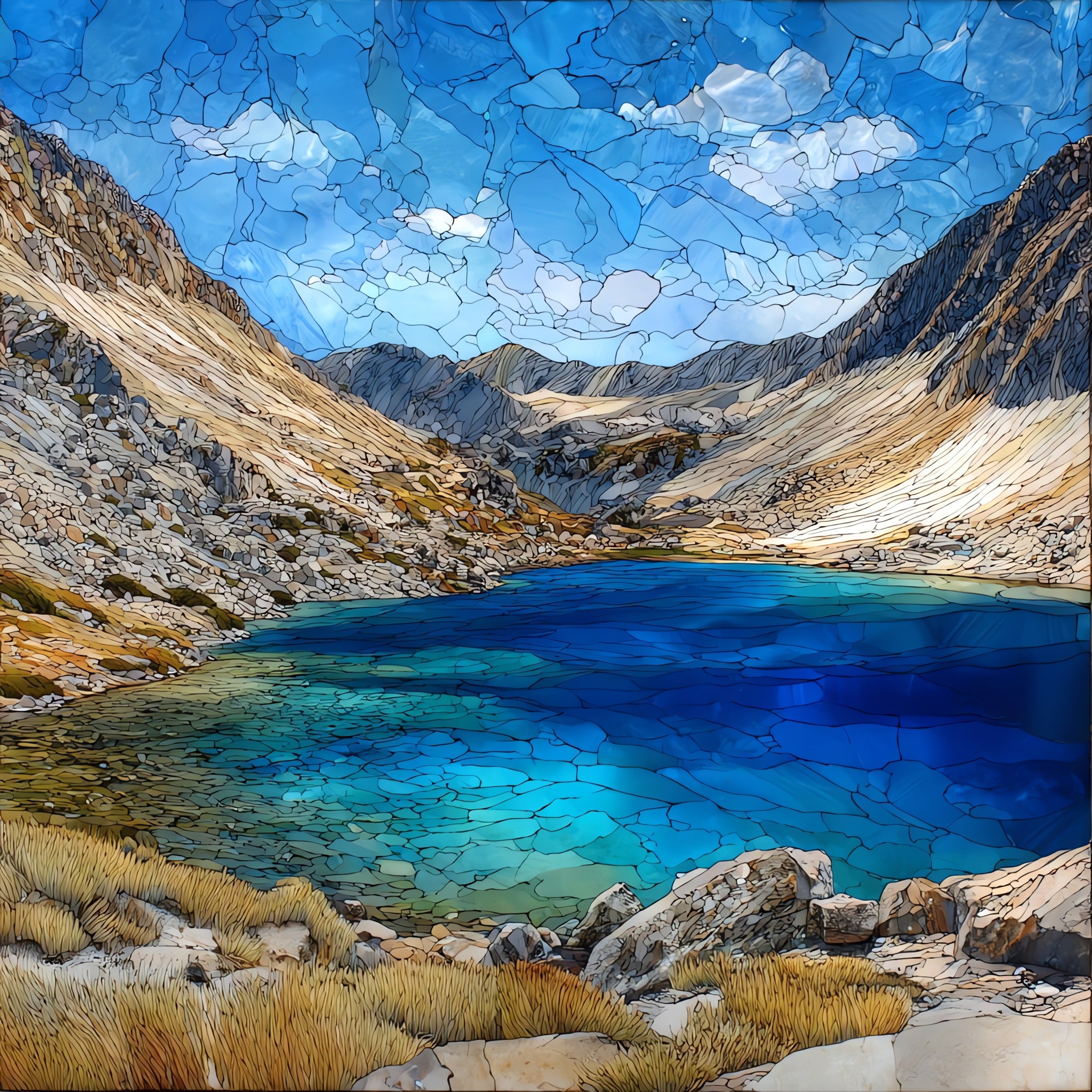 Ellery Lake — ceramic art tile