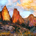 Pinnacles Rock Spires — ceramic art tile