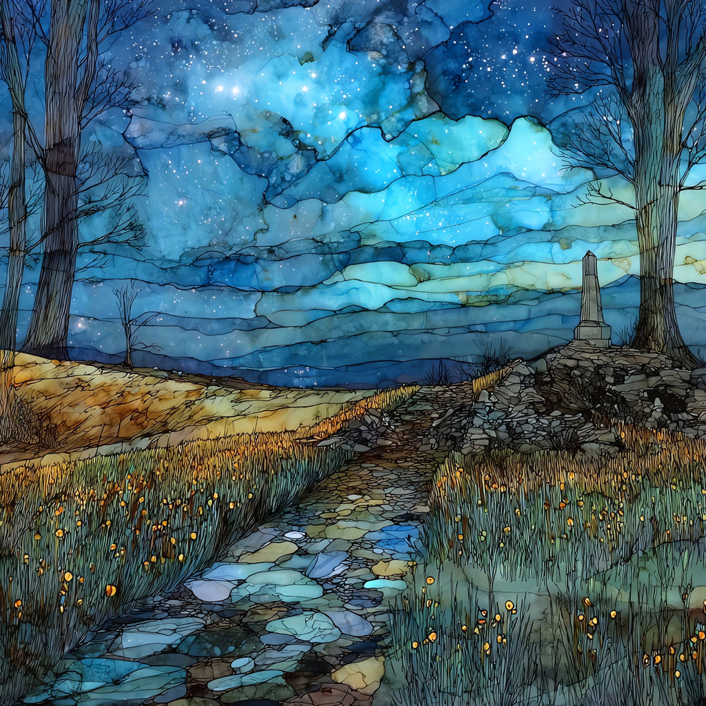 Chancellorsville Battlefield — ceramic art tile