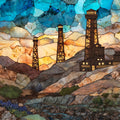 the Granite Mountain Mine Memorial — ceramic art tile
