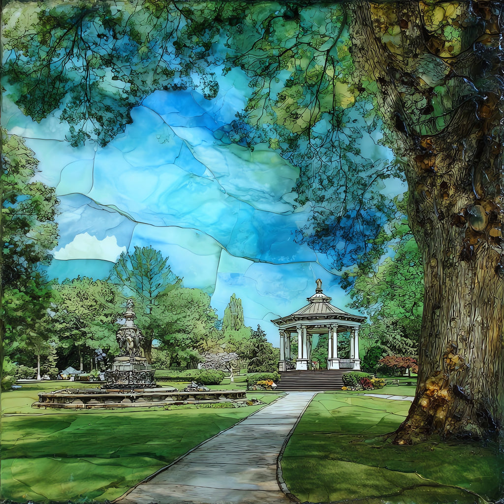 Congress Park — ceramic art tile