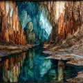 Shenandoah Caverns — ceramic art tile