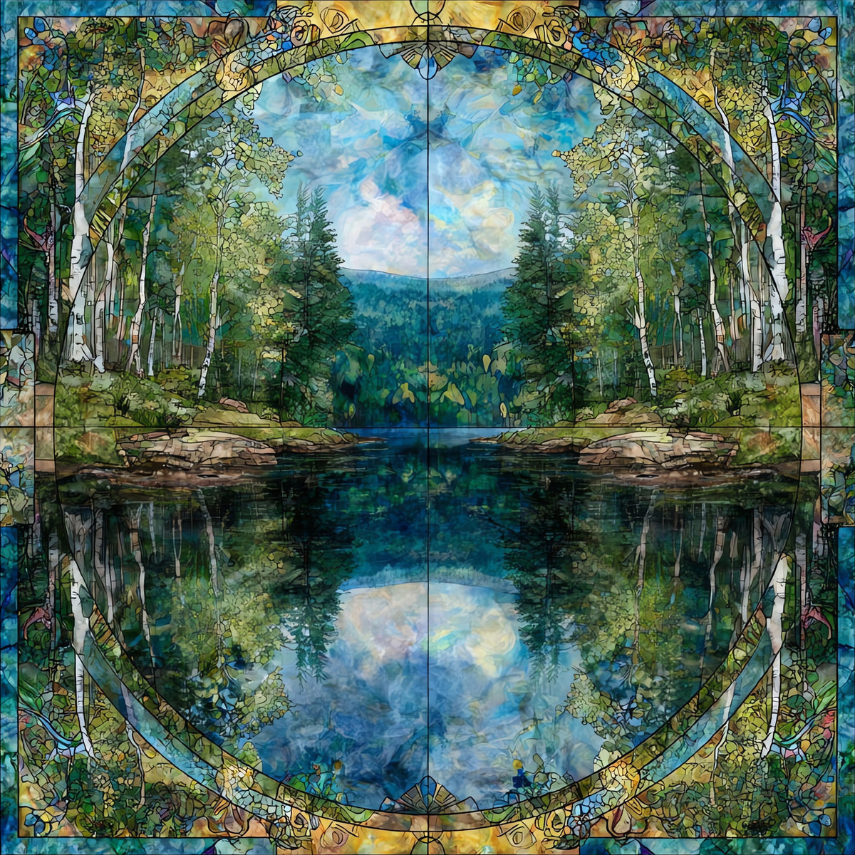 the Pogue on Mount Tom — ceramic art tile