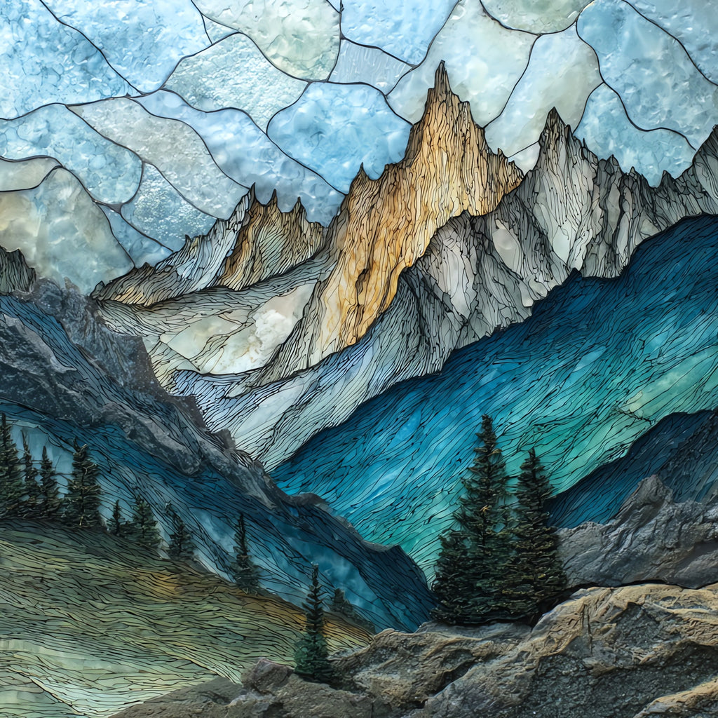 the Elkhorn Crest ridge of the — ceramic art tile