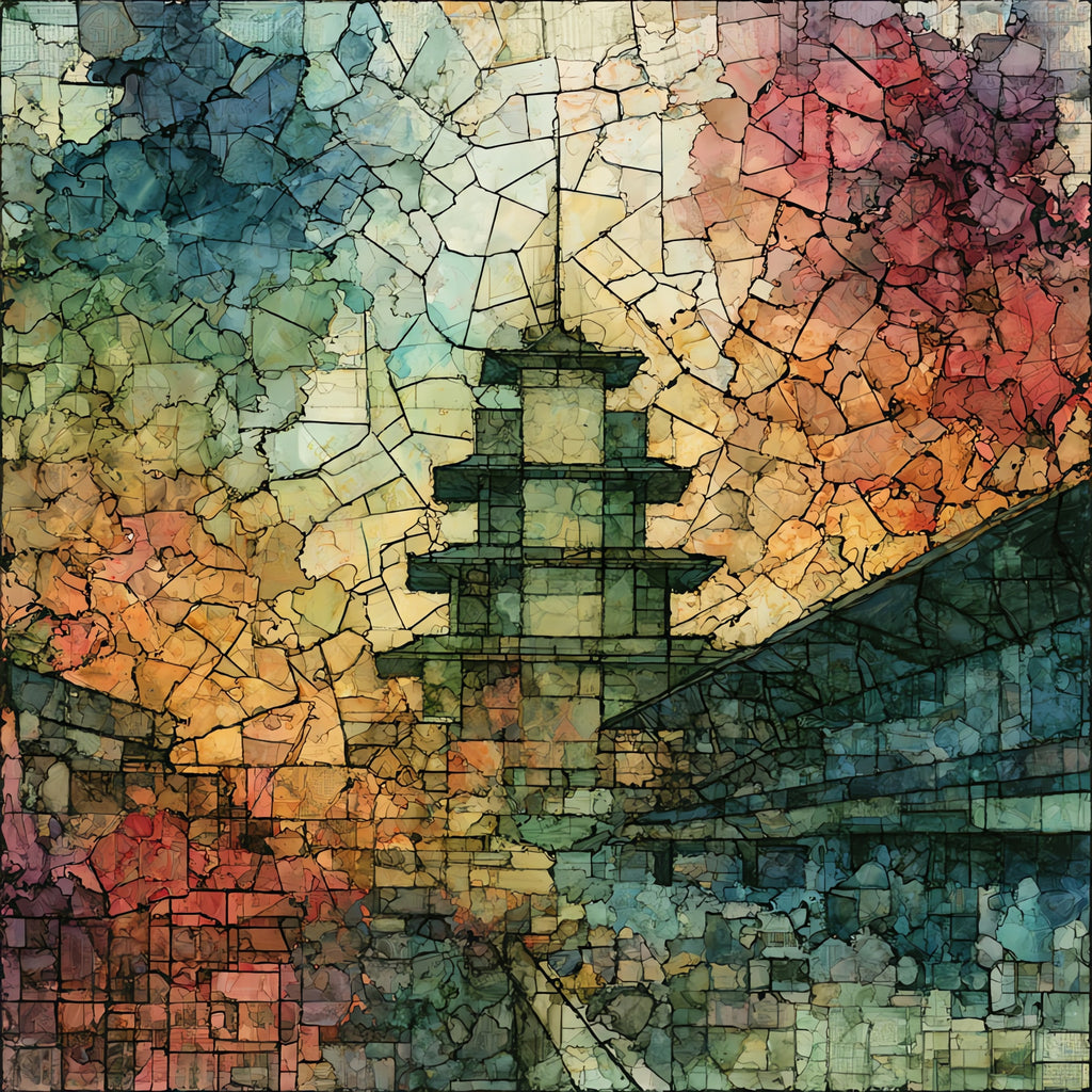 the Indianapolis 500 Pagoda — ceramic art tile