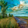 a Highway 61 marker — ceramic art tile
