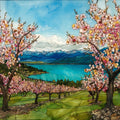 Flathead cherry orchards — ceramic art tile