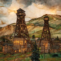 the World Museum of Mining — ceramic art tile