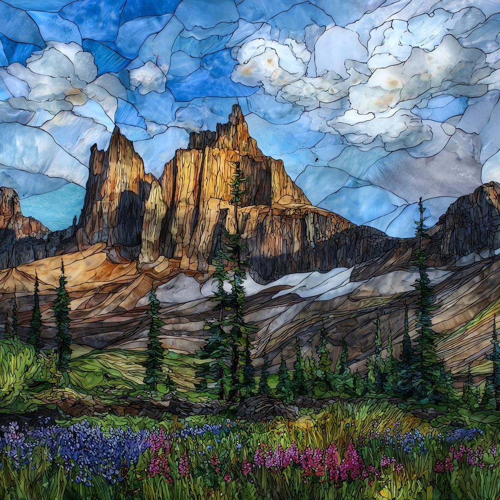 Broken Top — ceramic art tile