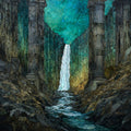 Palisade Falls — ceramic art tile
