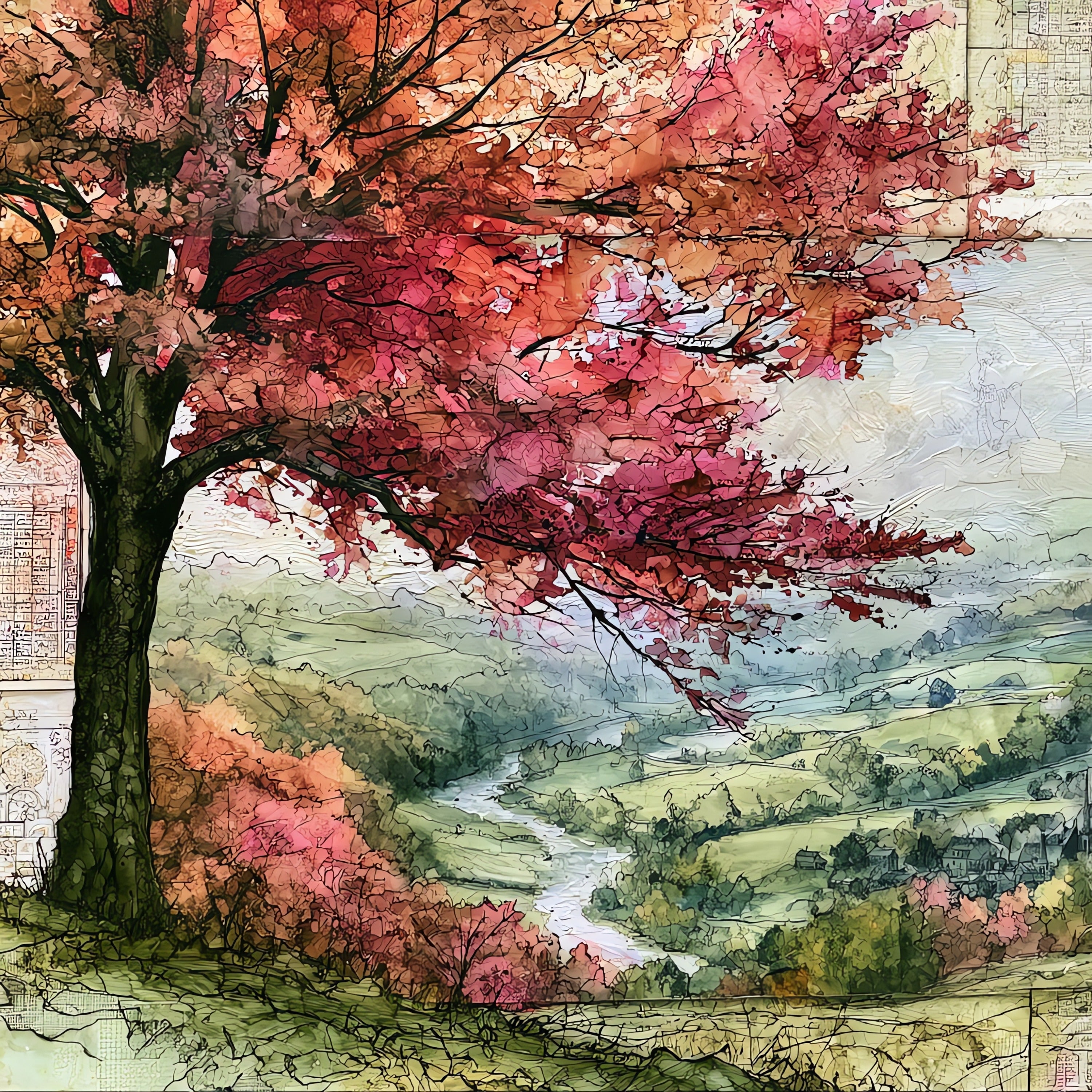 Brandywine Valley — ceramic art tile