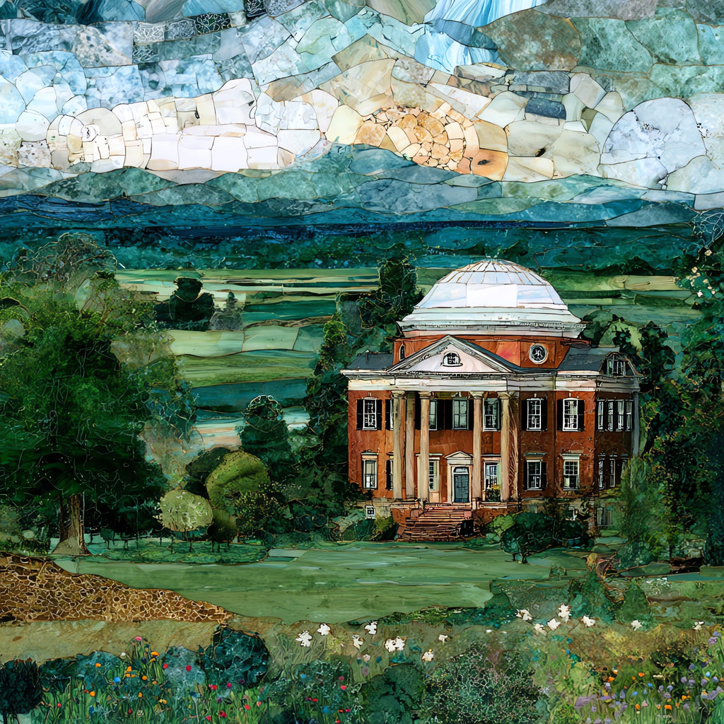 Monticello — ceramic art tile