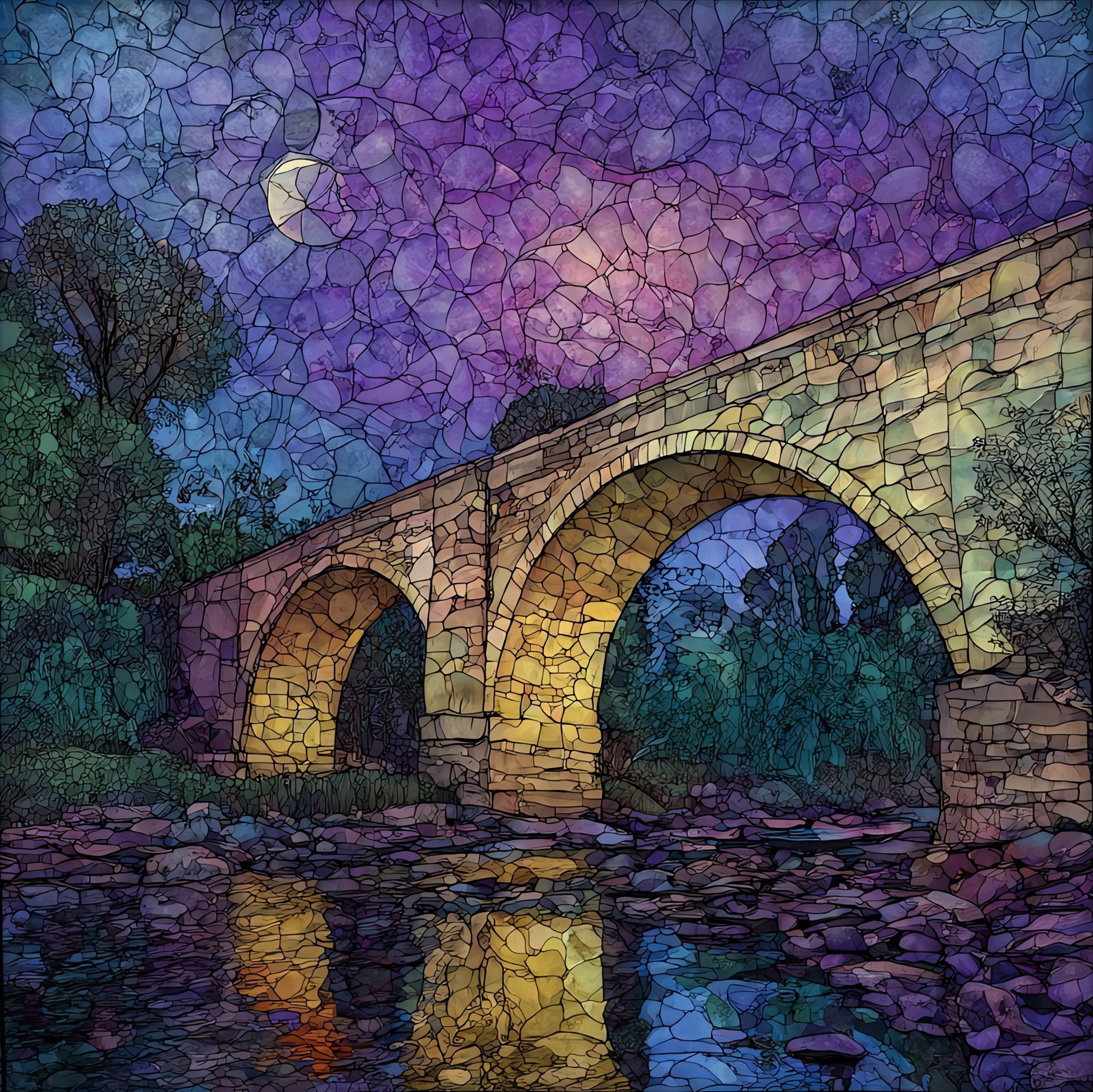 Burnside Bridge — ceramic art tile