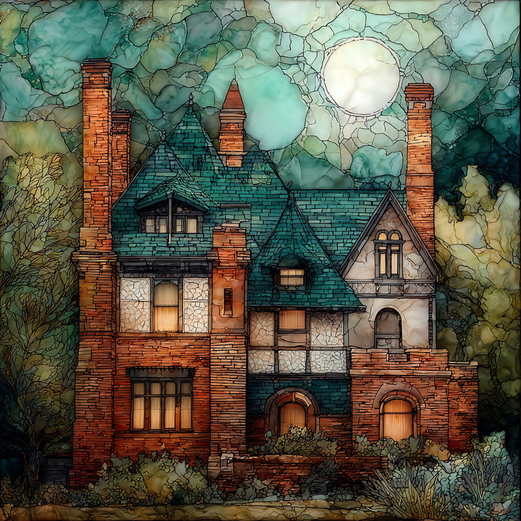 the Mark Twain House — ceramic art tile