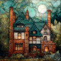 the Mark Twain House — ceramic art tile