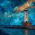Frankfort North Pier Lighthouse — ceramic art tile
