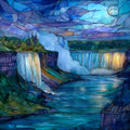 the American Falls and Bridal Veil — ceramic art tile