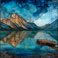 Jackson Lake — ceramic art tile