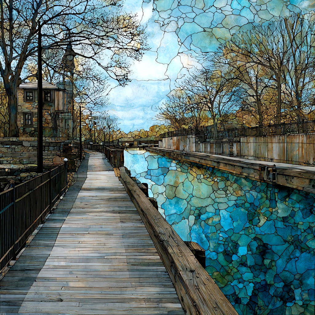 Richmond Canal Walk in — ceramic art tile