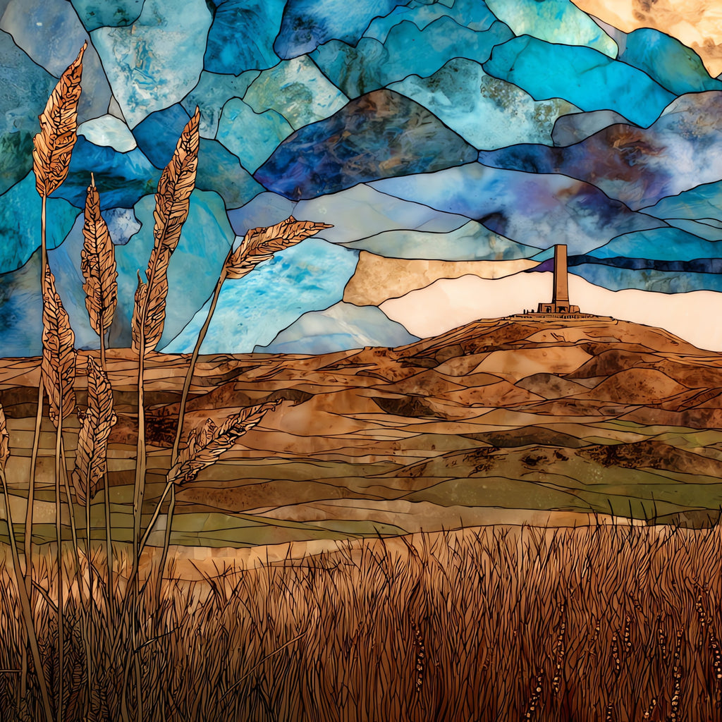 the Wounded Knee Memorial — ceramic art tile