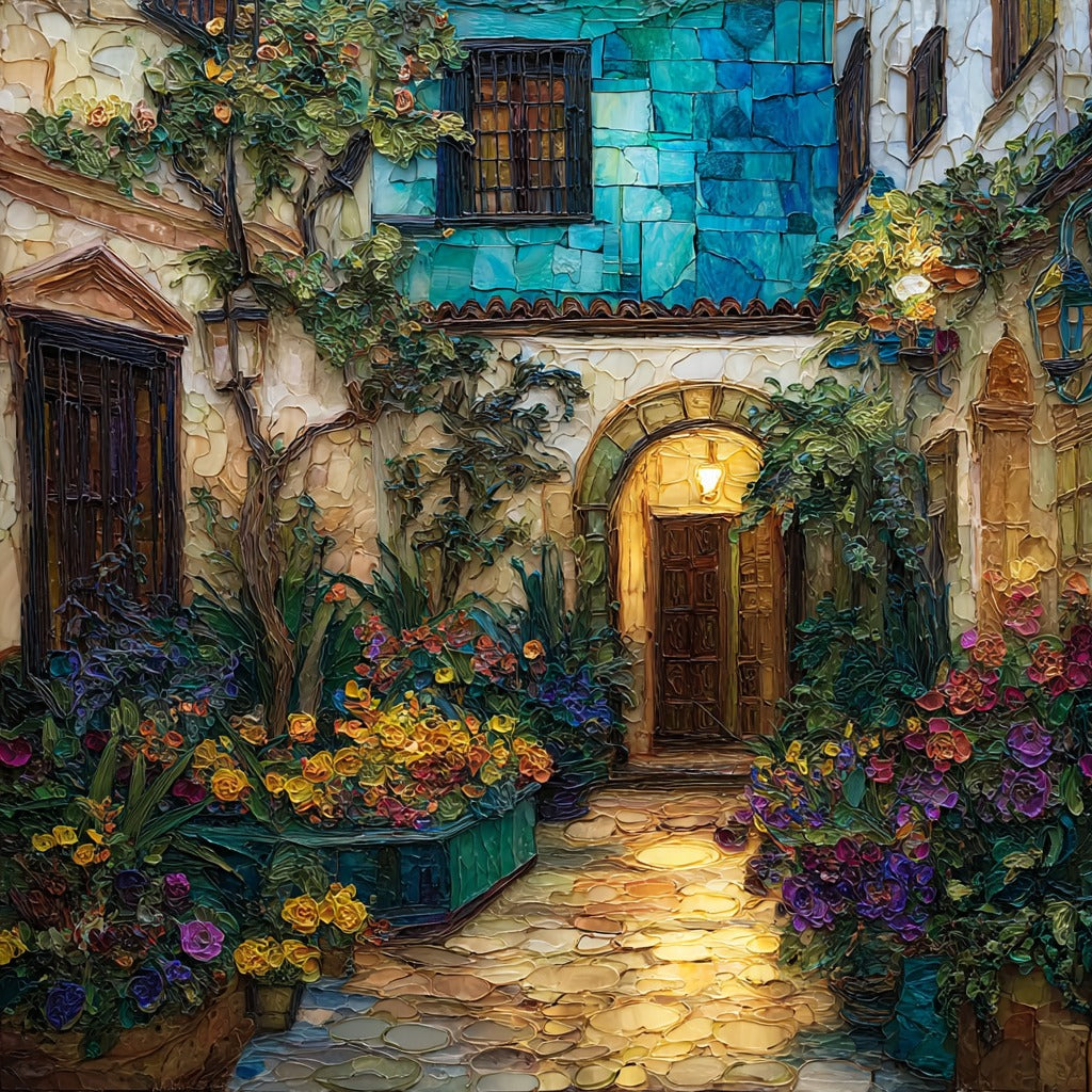 Patios of Cordoba Flower Filled Courtyards — ceramic art tile