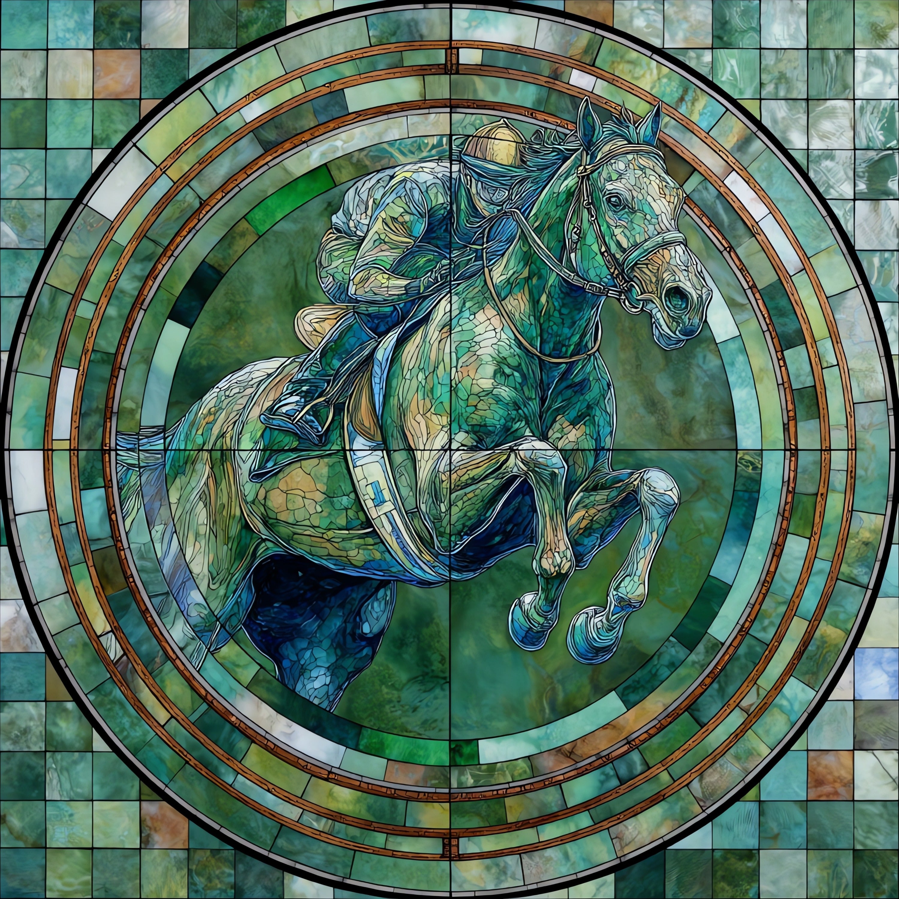 the IMS Yard of Bricks finish line — ceramic art tile