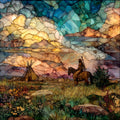 Standing Bear Park — ceramic art tile