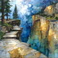 Taft Point Fissures in — ceramic art tile