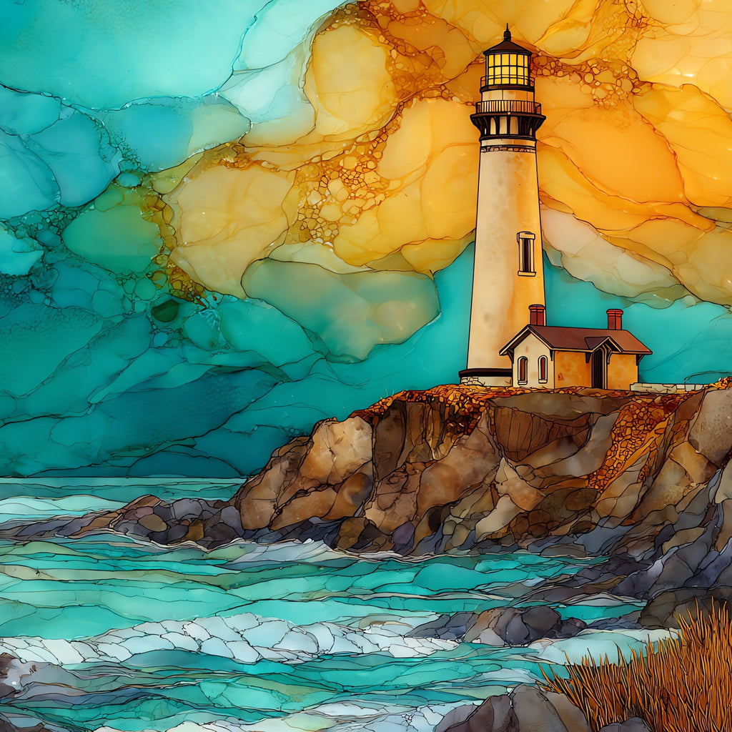 Piedras Blancas Light — ceramic art tile