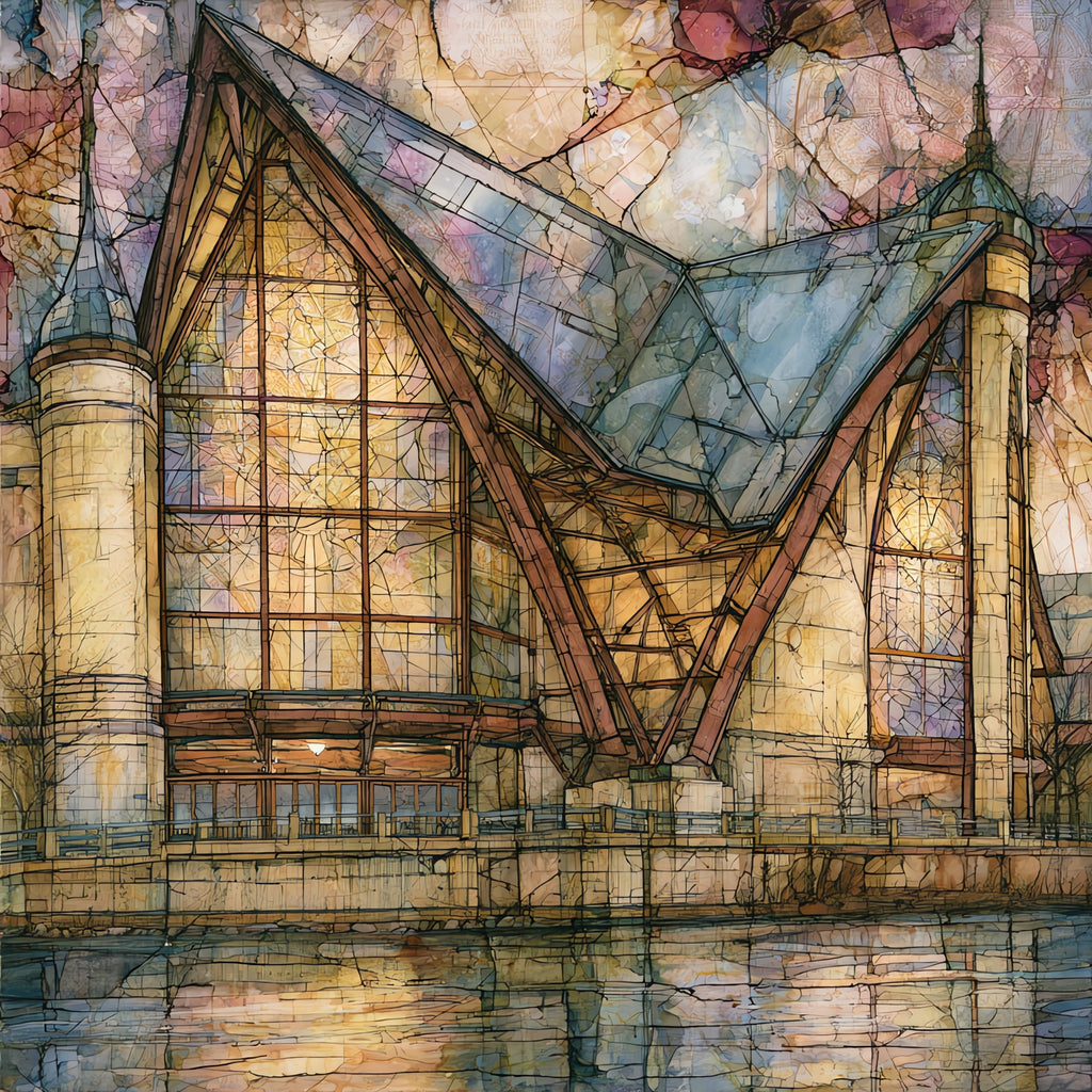 the Century Center — ceramic art tile