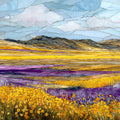 Carrizo Plain Superbloom — ceramic art tile