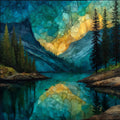 Emerald Lake — ceramic art tile